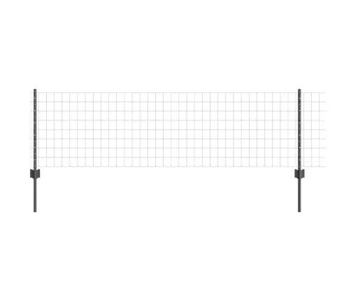 Tvora Su Stulpais Pilka 0.6 X 25 M Plienas