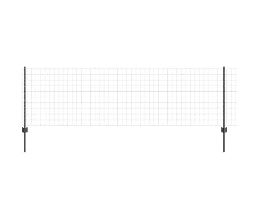 Tvora Su Stulpais Pilka 0,8 X 25 M Plienas