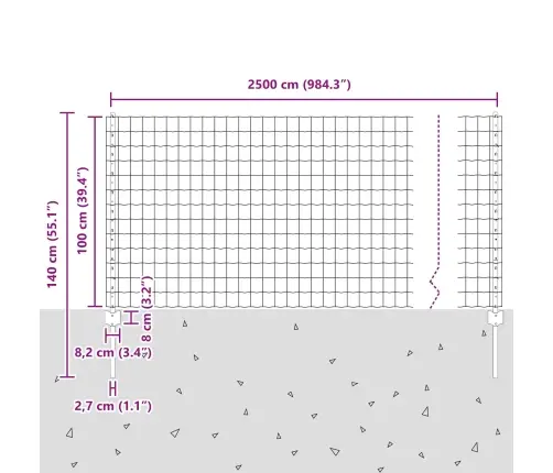 Aed Koos Postidega Hall 1 X 25 M Teras
