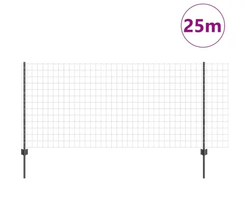 Dārza Žogu Komplekts 2 Gabali Pelēks Pulverkrāsots Tērauds Vidaxl
