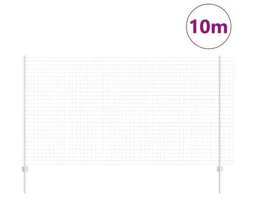 Eiro Žogs Ar 10 U Stabiem Sudrabs 1,4X10 M Tērauds Vidaxl