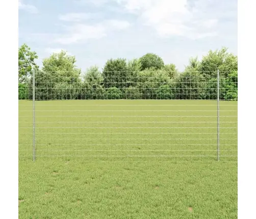 Aed Koos Postidega Hõbedane 1.2 X 10 M Teras