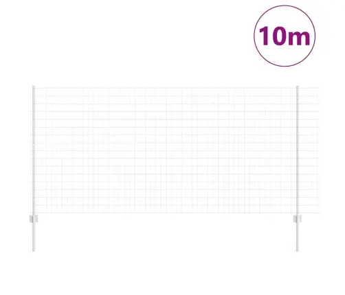 Aed Koos Postidega Hõbedane 1.2 X 10 M Teras