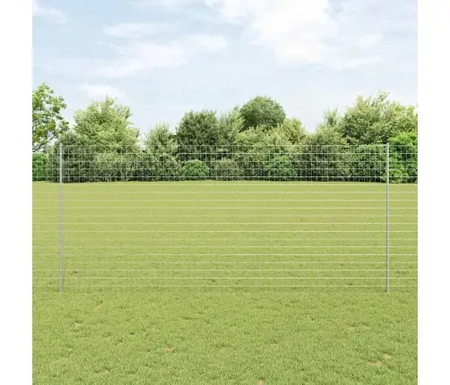 Eiropas Žogs Ar 10 U Stabiem Sudrabs 1,4X10 M Tērauds Vidaxl