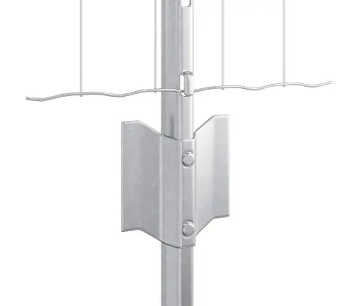 Eiro Žogs Ar 5 U Balstiem Sudraba 0,8X10 M Tērauds Vidaxl