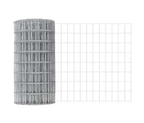 Eiro Žogs Ar 5 U Balstiem Sudraba 0,8X10 M Tērauds Vidaxl