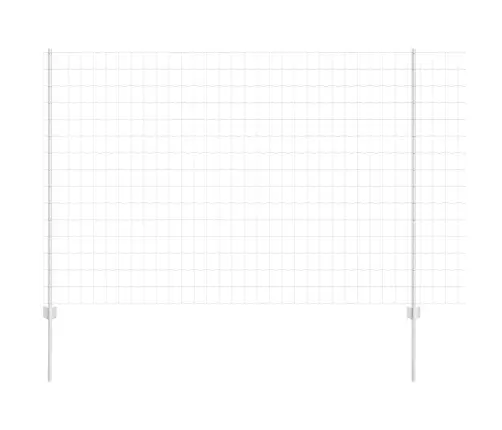 Euro Žogs Ar 10 U Stabiem Sudrabs 1,6X10 M Tērauds Vidaxl