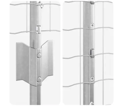 Tvora Su Stulpais Sidabro 1.4 X 10 M Plienas