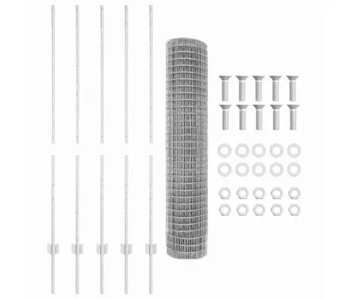 Tvora Su Stulpais Sidabro 1.4 X 10 M Plienas