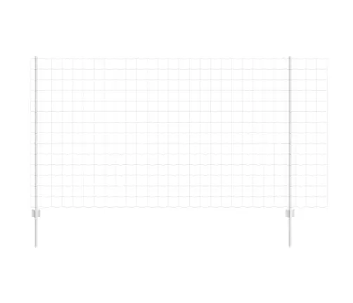 Euro Žogs Ar 10 U Stabiem Sudraba Krāsā 1,4X10 M Tērauds Vidaxl