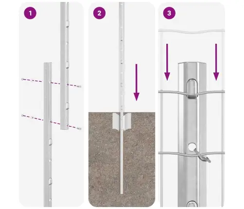 Euro Žogs Ar 10 U Stabiem Sudraba Krāsā 1,4X10 M Tērauds Vidaxl
