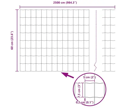 Aed Ja Post Hõbedane 0,6 X 25 M Teras