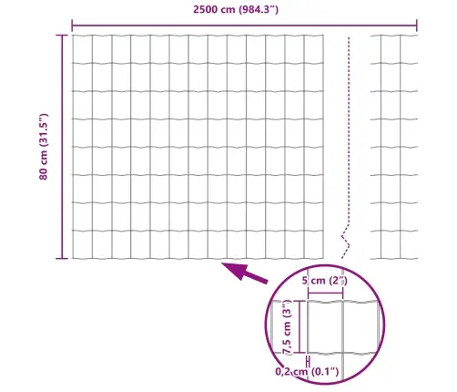Aed Ja Post Hõbedane 0,8 X 25 M Teras