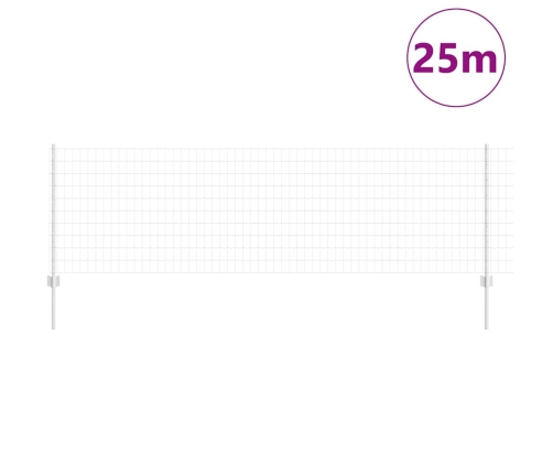 Euro Žogs Ar 11 U Stabiem Sudrabs 0,8X25 M Tērauds Vidaxl