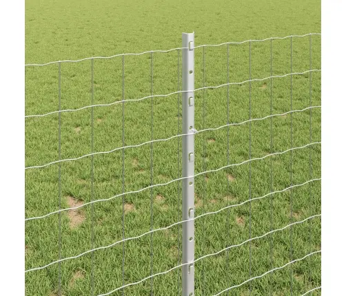 Eiro Žogs Ar 22 U Stabiem Sudraba 1X25 M Tērauds Vidaxl