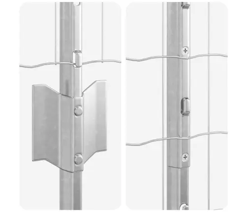 Aed Koos Postidega Hõbedane 1 X 25 M Teras