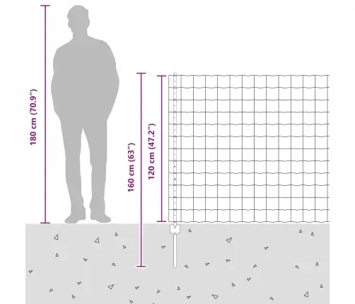 Aed Koos Postiga Hõbedane 1,2 X 25 M Teras