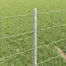 Eiropas Žogs Ar 11 U Stabiem Sudrabs 0,4X50 M Tērauds Vidaxl Eiropas Žogs Ar 11 U Stabiem Sudrabs 0,4X50 M Tērauds Vidaxl