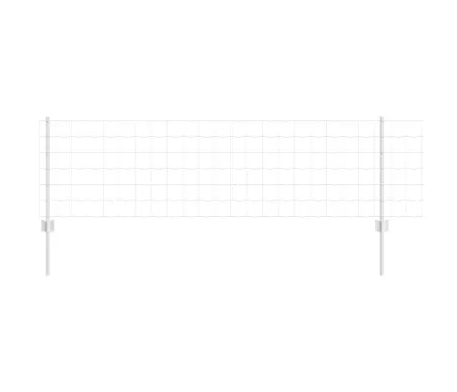 Vidaxl Eiro Žogs Ar 11 U Kājām Sudrabs 0.6X50 M Tērauds