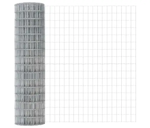 Eiropas Žogs Ar 10 U Stabiem Sudrabs 1X10 M Tērauds Vidaxl