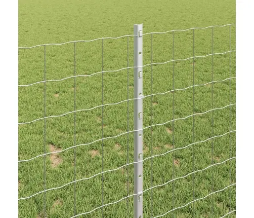 Eiro Žogs Ar 22 U Stabiem Sudraba 1X25 M Tērauds Vidaxl
