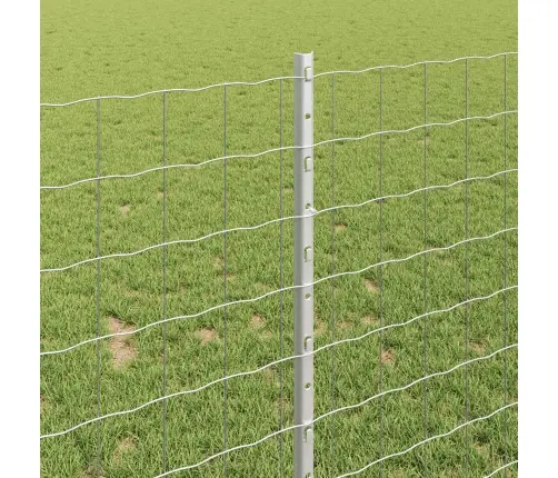 Eiro Žogs Ar 22 U Stabiem Sudraba 1X25 M Tērauds Vidaxl