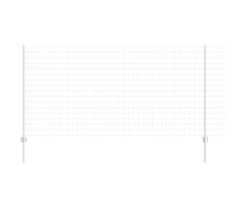 Eiro Žogs Ar 22 U Stabiem Sudraba 1,2X25 M Tērauds Vidaxl