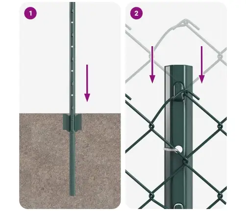 Aed Koos Postiga Roheline 0,8 X 10 M Terased Ja Pvc