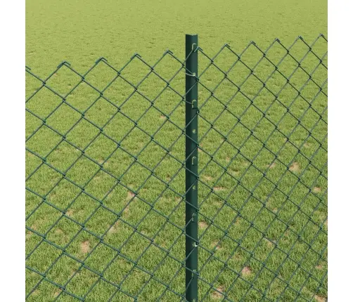 Tvora Su Stulpais Žalia 1,6 X 10 M Plienas Ir Pvc