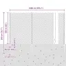 Kēķu Žogs Ar 10 U Stabiem Zaļš 1.6X10 M Tērauds Vidaxl