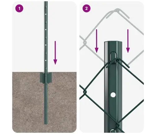 Aed Koos Postiga Roheline 0,4 X 10 M Terased Ja Pvc