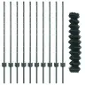 Tvora Su Stulpais Žalia 1 X 10 M Plienas Ir Pvc