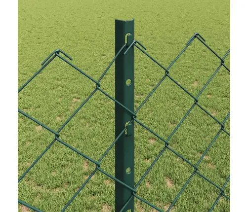 Čaulas Sietu Žogs Ar 10 U Stabiem Zaļš 1.2X10 M Tērauds Vidaxl