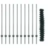 Tvora Su Stulpais Žalia 1,2 X 10 M Plienas Ir Pvc