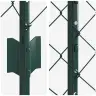 Tvora Su Stulpais Žalia 1,4 X 10 M Plienas Ir Pvc