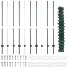 Tvora Su Stulpais Žalia 1,4 X 10 M Plienas Ir Pvc