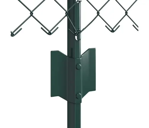 Tvora Su Stulpais Žalia 0,6 X 25 M Plienas Ir Pvc