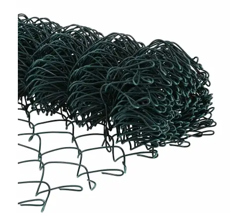 Tvora Su Stulpais Žalia 0,6 X 25 M Plienas Ir Pvc