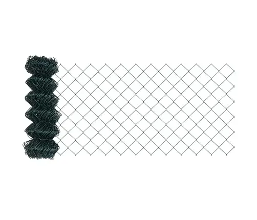 Tvora Su Stulpais Žalia 0,6 X 25 M Plienas Ir Pvc