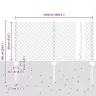 Tvora Su Stulpais Žalia 0,6 X 25 M Plienas Ir Pvc