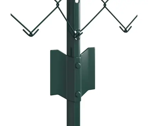 Ķēdes Sēta Ar 22 U Stabiem Zaļā Krāsā 0.4X25 M Tērauds Vidaxl