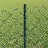 Ķēdes Siets Ar 22 U Stabiem Zaļš 0.6X25 M Tērauds Vidaxl