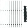 Tvora Su Stulpais Žalia 1 X 25 M Plienas