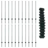 Tvora Su Stulpais Žalia 1,2 X 25 M Plienas Ir Pvc
