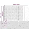Tvora Su Stulpais Žalia 1,2 X 25 M Plienas Ir Pvc