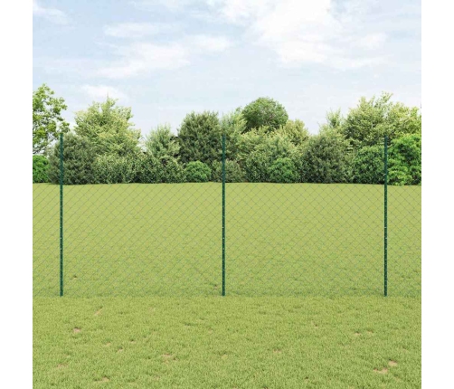 Tvora Su Stulpais Žalia 1.5 X 25 M Plienas