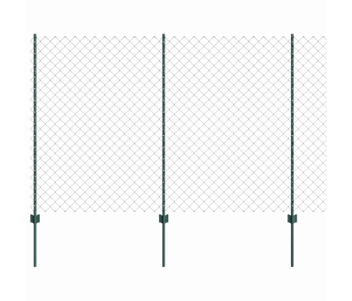 Tvora Su Stulpais Žalia 1.5 X 25 M Plienas