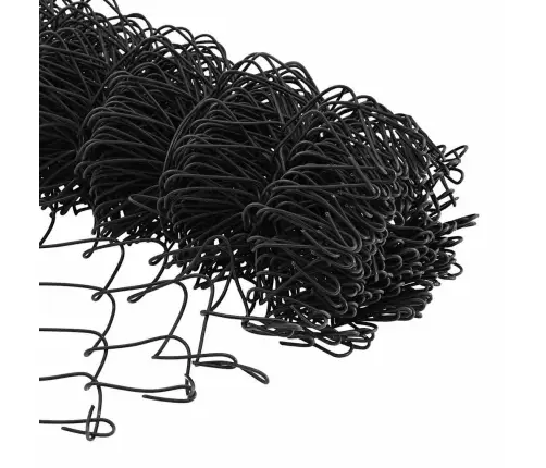 Dzelzceļa Žogs Ar 10 U Stabiem Pelēks 0.8X10 M Tērauds Vidaxl