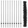 Tvora Su Stulpais Pilka 1,5 X 10 M Plienas Ir Pvc