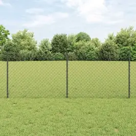 Žogs Ar Stabiem. Pelēka 0.8 X 25 M Tērauds Vidaxl